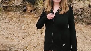 White rocks walk and up pussy