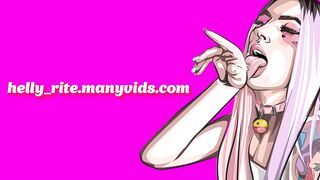 Teasing butt plug Kitana Mortal Kombat spread and spank ass