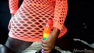 Orange is my Favourite color for risky outdoor masturbation