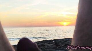 350 Flashing My Cock in Front of My Stepdaughter at Sunset in...elps Me Cumshot in Front of Everyone - Real Sex Risky