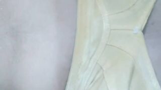 Hot sexy girl boobs pressing and rubbing her tight nipples