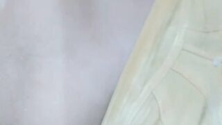 Hot sexy girl boobs pressing and rubbing her tight nipples