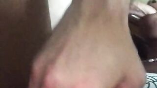 Black Teen LOVES White Cock