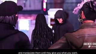 The badass woman seduces the detective in the interrogation room