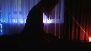 Tender romantic evening with my wife