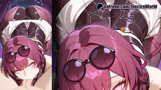 Kafka from Honkai Star Rail fucked mercilessly, begging for more