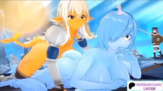 CYTE FUTANARI SLIME GIRL FUCK IN THE DUNGEON HENTAI 60FPS