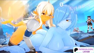 CYTE FUTANARI SLIME GIRL FUCK IN THE DUNGEON HENTAI 60FPS