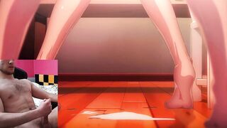 Cumming to Yoruichi X Orihime Having A Threesome With Ichigo