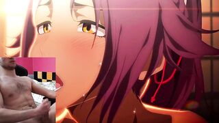 Cumming to Yoruichi X Orihime Having A Threesome With Ichigo