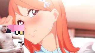 Cumming to Yoruichi X Orihime Having A Threesome With Ichigo