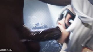 Black cat - Blowjob | 3d Hentai [Rouse3D]