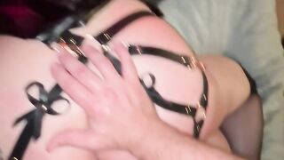 POV Hard Anal, Tied Her Up & Fucked Her Ass While She Screams - Anal Cosplay