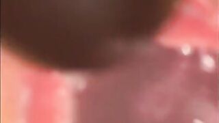 A flared knotted dragon nuts in my pussy