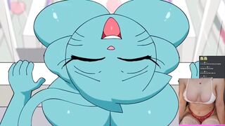 Reacting to Nicole Shopping Trip | The Amazing World of Gumball Hentai