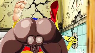 Married Housewife Gets Fucked in a Dirty Toilet. Cartoon Parody