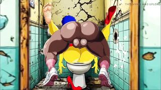 Married Housewife Gets Fucked in a Dirty Toilet. Cartoon Parody