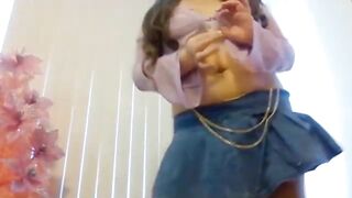 Belly Dance Erotic Stripping Belly Short Mini Skirt Asian Dancer