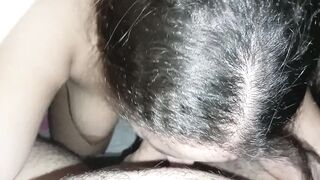 My girlfriend and I having a great time in a hotel