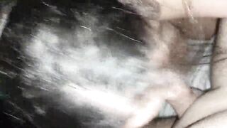 My girlfriend and I having a great time in a hotel