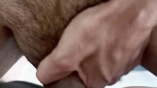 Pov perfect pink pussy quickie, inside Cum creampie