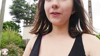 Chasse à l'homme risquée en public avec ma copine PetiteAbbyX