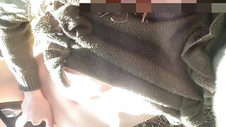 Masturbating On The Farm While The Cows Watch, Redhead Gets Off Outdoors