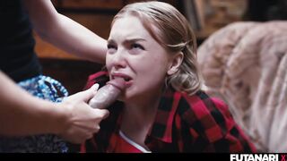 Shemale Magic Whisper - Shelena Grows Futa Cock in Transgender Threesome Surprise