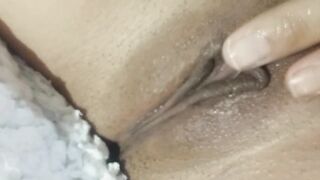 Sister alone at home masturbating hot until cum...