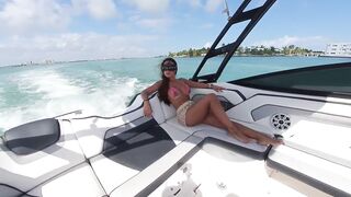 Bikini Tease on a boat