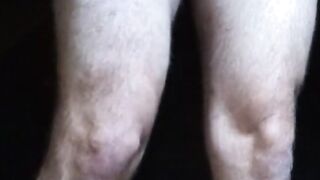 Lace and shiny full back panties tease