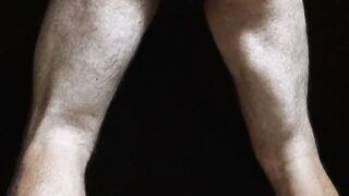 Lace and shiny full back panties tease