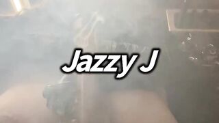 BBW step mom MILF wake and bake 420 smoking fetish bong hits with tits out