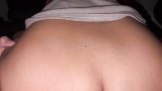 Latina Teen has sex for the first time!! Roadhead!! College girl slut! PT.2!!