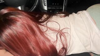 Latina Teen sucks dick for the first time!! Roadhead!! College girl slut!