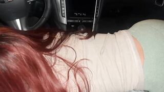 Latina Teen sucks dick for the first time!! Roadhead!! College girl slut!