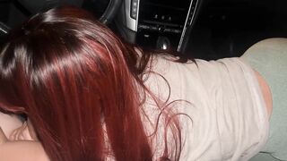 Latina Teen sucks dick for the first time!! Roadhead!! College girl slut!