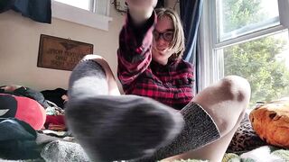 Naughty Teen Slut Cums on her Fingers then Teases you with her Tits