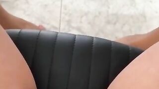 Mutual masturbation while I'm at work. Very risky cum!