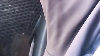 Mutual masturbation while I'm at work. Very risky cum!