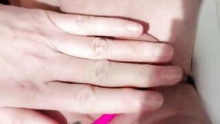 Spanking pussy close up