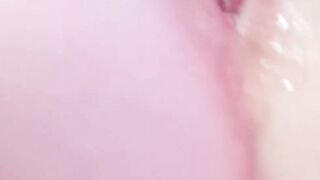 wet hairy asshole fingering show close up