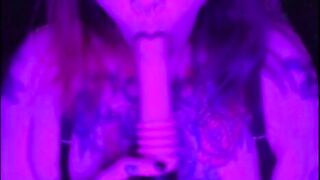 goth bbw with toy (custom sample)