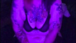 goth bbw with toy (custom sample)