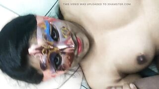 My wife pussy rubbing and nipple show and she enjoying with me while i rub her pussy