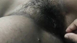 My wife pussy rubbing and nipple show and she enjoying with me while i rub her pussy