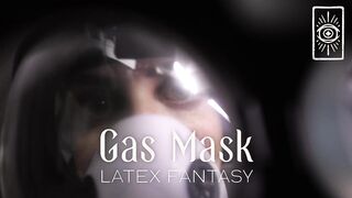 Gas Mask Latex Fantasy - Intense Femdom POV JOI